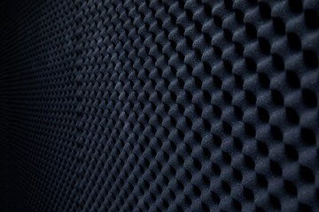  Soundproof wall in sound studio, background of sound absorbing sponge