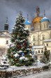 © Pavel Parmenov - Moscow city. Novospassky Stavropegial Monastery. Christmas tree