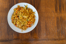 Spicy Thai Noodles With Vegetables Ready To Eat