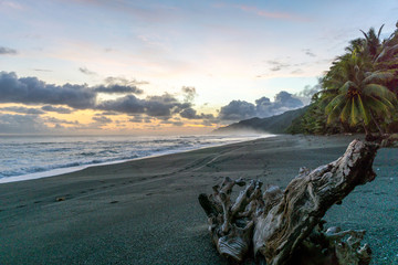 Beach Sunset at Corcovado National Park, Costa Rica