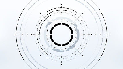 Wall Mural - Futuristic Technology Abstract Background. Vector Modern Hi-Tech Wallpaper