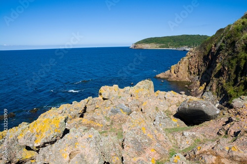 Sheer cliffs of the norther...