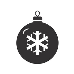 Wall Mural - christmas tree ball icon on white background. flat style. christmas ball icon for your web site design, logo, app, UI. new year and christmas symbol. xmas sign.