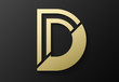 initial D logo design. vector illustration 