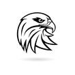 Black Eagle mascot logo for sport team, Eagle head icon or logo