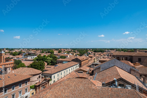 Fotografie, Obraz View from tower of Este castle (Castello Estense), Ferrara, Italy