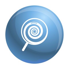 Poster - Swirl lollipop icon. Simple illustration of swirl lollipop vector icon for web design isolated on white background