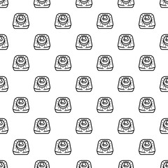 Poster - Kitchen retro timer pattern seamless repeat background for any web design