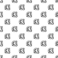 Poster - Space planet pattern seamless repeat background for any web design