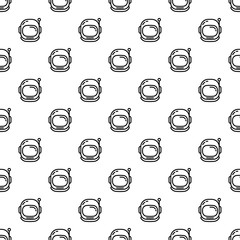 Poster - Astronaut helmet pattern seamless repeat background for any web design