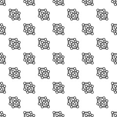 Poster - Chemical cube pattern seamless repeat background for any web design