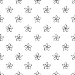 Poster - Lily exotic flower pattern seamless repeat background for any web design