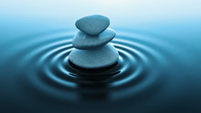Zen Stones In Water