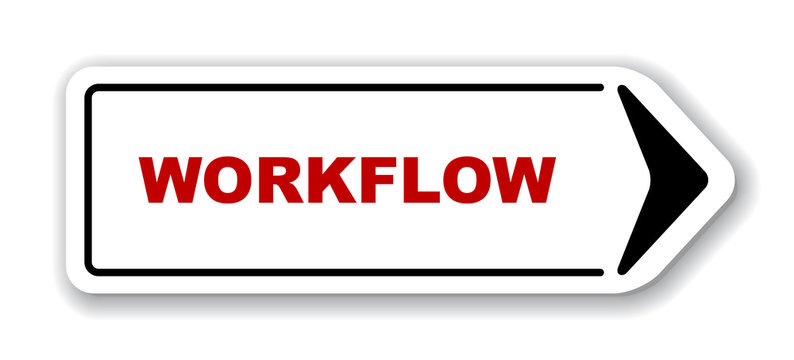 red vector banner workflow