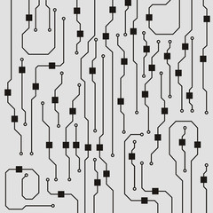 Poster - Vector microchip background