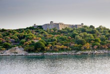 Fortress Porto Palermo, Kalaja E Porto Palermos, Near Himara, Albanian Riviera, Qark Vlora, Albania, Europe