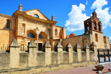 Streets of the colonial city of Santo Domingo, Dominican Republic, local color