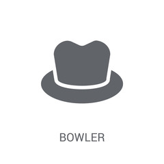 Bowler icon. Trendy Bowler logo concept on white background from Clothes collection