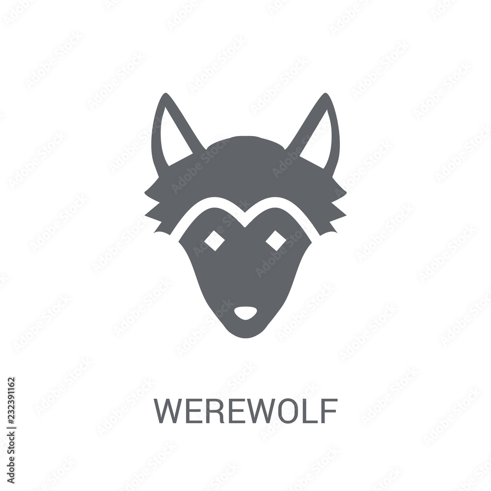 Werewolf icon. Trendy Werewolf logo concept on white background from ...