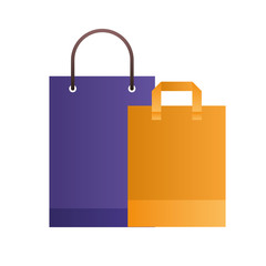 Canvas Print - shopping bags isolated icon