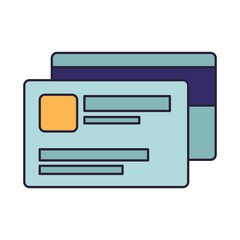 Canvas Print - credit card isolated icon