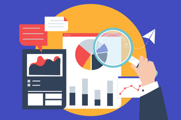 Sticker - Business performance analysis with graphs