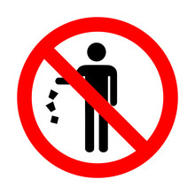 Do Not Litter Sign.