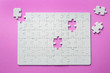 © Pixel-Shot - Jigsaw puzzle on color background