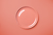 © orinocoArt - rose pastel plate on same colored background.