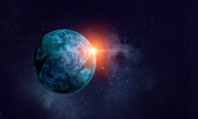 Wall Mural - space planets and nebula