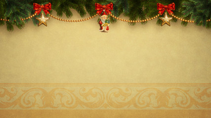 Wall Mural - Beautiful christmas background illustration