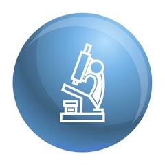 Poster - Microscope icon. Simple illustration of microscope vector icon for web design isolated on white background