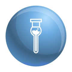 Poster - Modern test tube icon. Simple illustration of modern test tube vector icon for web design isolated on white background