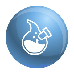 Poster - Abstract chemical flask icon. Simple illustration of abstract chemical flask vector icon for web design isolated on white background