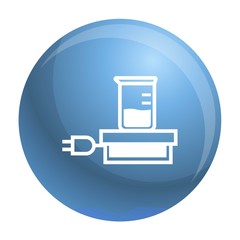 Poster - Chemical beaker icon. Simple illustration of chemical beaker vector icon for web design isolated on white background