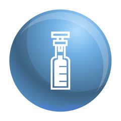 Poster - Chemical glass bottle icon. Simple illustration of chemical glass bottle vector icon for web design isolated on white background