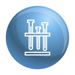 Poster - Test tube stand icon. Simple illustration of test tube stand vector icon for web design isolated on white background