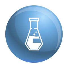 Poster - Conical flask icon. Simple illustration of conical flask vector icon for web design isolated on white background