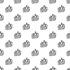 Poster - Phishing credit card pattern seamless repeat background for any web design