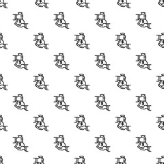 Poster - Money bag pattern seamless repeat background for any web design
