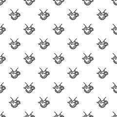 Poster - Hand money bribery pattern seamless repeat background for any web design