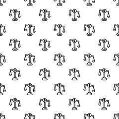 Poster - Money balance pattern seamless repeat background for any web design