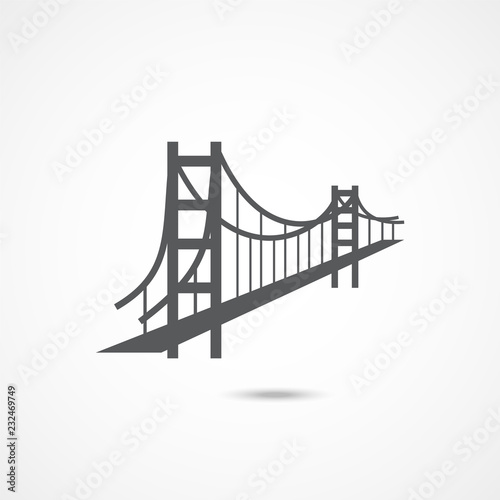 Golden Gate Bridge Icon Tableau sur Toile