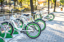 Rental Bikes In Seoul, South Korea. Use App And Rent Price Is Very Cheap