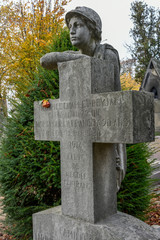 Wall Mural - Cimetière du Père-Lachaise / Jeune soldat mort en 1914