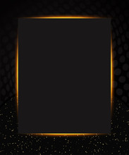 Luxury Black And Gold Background. Design For Presentation, Concert, Show
