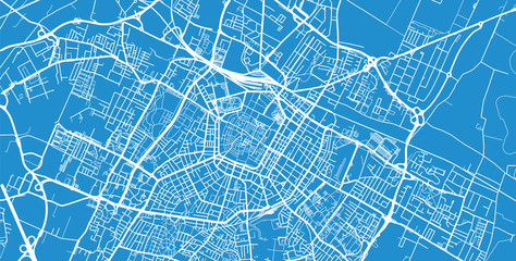 Urban vector city map of Modena, Italy