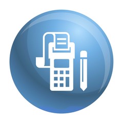 Poster - Payment terminal icon. Simple illustration of payment terminal vector icon for web design isolated on white background