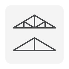 Poster - roof truss icon