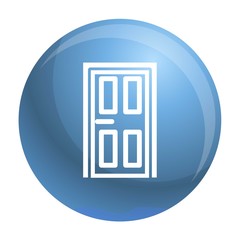 Poster - House door icon. Outline house door vector icon for web design isolated on white background